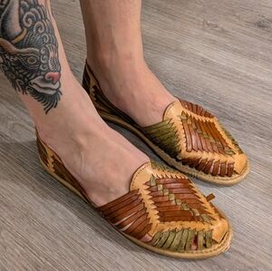 Alexis Multicolor Woven Leather Flats